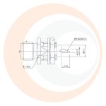 (image for) RP-SMA Bulkhead Female Receptacle