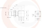 (image for) SMC Right Angle Bulkhead PCB Jack