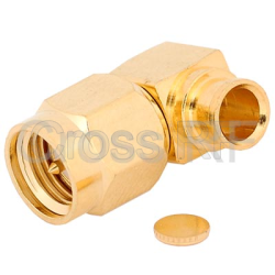 (image for) SMA Right Angle Male for .141 Semi-Rigid