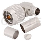 (image for) N Right Angle Male for LMR400 Crimp/spring finger
