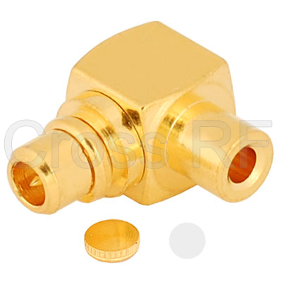 (image for) MMCX Right Angle Plug for .085 Semi-Rigid