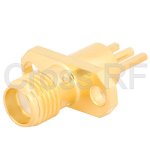 (image for) SMA Female 2 Hole Panel Receptacle
