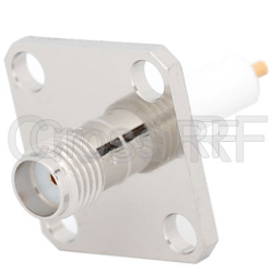 (image for) SMA Female 4 Hole Panel Receptacle