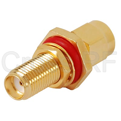 (image for) SMA Male to SMA Bulkhead Female Adapter