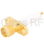 (image for) SMA Female 2 Hole Panel Receptacle