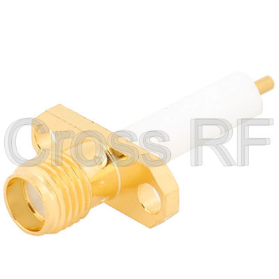 (image for) SMA Female 2 Hole Panel Receptacle