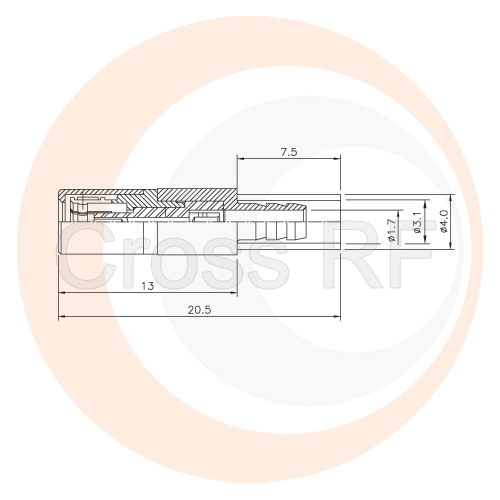 (image for) SSMB Straight Plug for RG-316 D/S