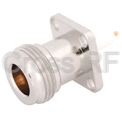 (image for) N Female 4 Hole Panel Receptacle with seal