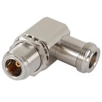 (image for) N Right Angle Female to N Bulkhead Female Adapter