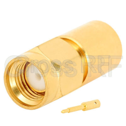 (image for) SMA Straight Male for .250 Semi-Rigid