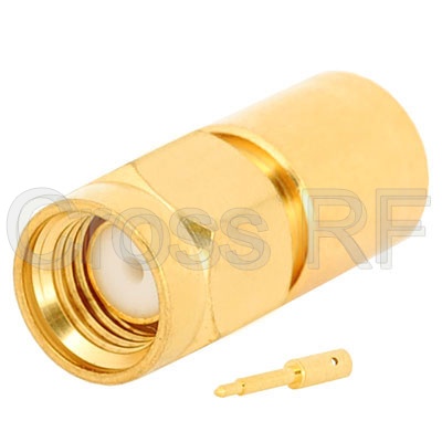 (image for) SMA Straight Male for .250 Semi-Rigid