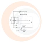 (image for) SMP Right Angle Female for .085 Semi-Rigid
