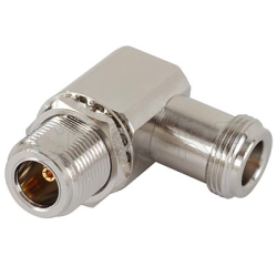(image for) N Right Angle Female to N Bulkhead Female Adapter