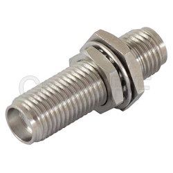 (image for) SMA Female to SMA Bulkhead Female Adapter - stainless