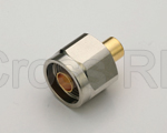(image for) N Straight Male for .250 Semi-Rigid