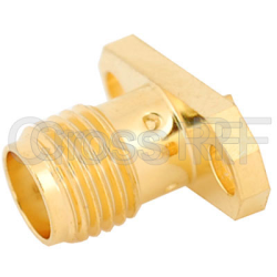 (image for) SMA Female 2 Hole Panel Receptacle