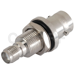 (image for) SMA Bulkhead Female to BNC Female Hermetic Adapter