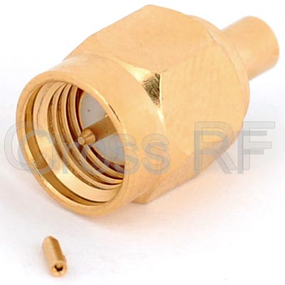 (image for) SMA Straight Male for RG178 for Solder