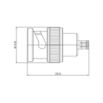 (image for) 75 ohm MCX Plug to 50 ohm BNC Male Adapter