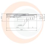 (image for) SSMB Straight Plug for RG-316 D/S - Captive contact