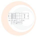 (image for) SMP Straight Female for .085 Semi-Rigid