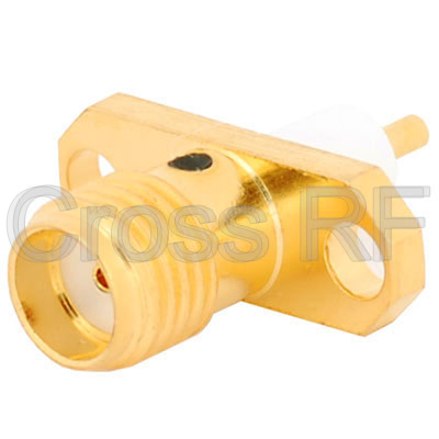 (image for) SMA Female 2 Hole Panel Receptacle