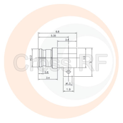 (image for) SMP Right Angle Female for .047 Semi-Rigid