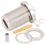 (image for) N Bulkhead Jack for RG316 Crimp