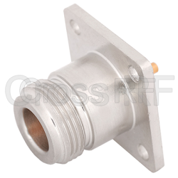 (image for) N Female 4 Hole Panel Receptacle