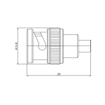 (image for) 75 ohm MCX Jack to 50 ohm BNC Female Adapter