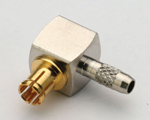 (image for) MCX Right Angle Plug for RG179 - 75 ohm